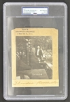 Theodore Roosevelt Signed Document w/ Original Photo (PSA/DNA Encapsulated)