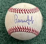 Aaron Judge Game Used & Signed OML Baseball :: Used 6-11-2022 CHC vs NYY :: Judge 2-HR, 3 RBI Game! (62 Home Run Season)(MLB Holo & PSA/DNA)