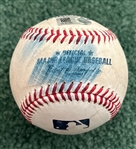 Aaron Judge Game Used & Signed OML Baseball :: Used 6-11-2022 CHC vs NYY :: Judge 2-HR, 3 RBI Game! (62 Home Run Season)(MLB Holo & PSA/DNA)