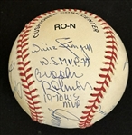 World Series MVPs Multi-Signed & Inscribed ONL Baseball with Bench, Rose, Stargell, Jackson, etc. (8 Sigs)(JSA LOA)