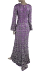 Elvira Personally Owned & Worn Purple & Silver Spider Web Dress from Knott's Scary Farm Show Danse Macbre (Ex. Elvira Collection) 