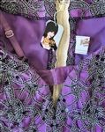 Elvira Personally Owned & Worn Purple & Silver Spider Web Dress from Knott's Scary Farm Show Danse Macbre (Ex. Elvira Collection) 