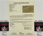  Rat Pack Custom Framed Signature Display with Sinatra, Davis, Martin, etc. (5/Sigs) (JSA)