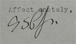 General George S. Patton Typed Signed Letter with GREAT Content RE: Disdain for Democrats & Investing in Land (PSA/DNA & University Archives LOAs)