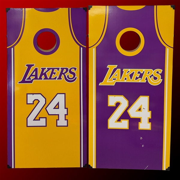 (Kobe Bryant) Los Angeles Lakers 2016 Kobe Bryant Cornhole Set - Given Exclusively to 2016 Lakers Season Ticket Holders!