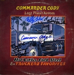 Commander Cody and His Lost Planet Airmen: Group Signed Album Cover  (7 Sigs)(ACOA)