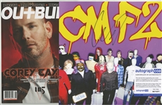 Slipknot: Corey Taylor Signed 12" x 12" CMF2 Flat w/ Magazine (ACOA)