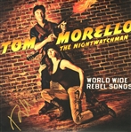 Tom Morello Signed World Wide Rebel Songs Album Cover (ACOA)