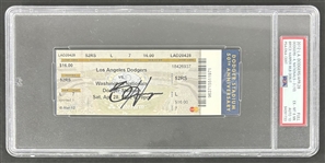 2012 MLB Debut LA Dodgers Bryce Harper Signed Full Ticket w/ Gem Mint 10 Auto! (PSA Encapsulated)