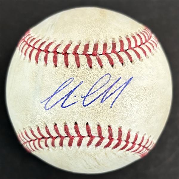 Corbin Carroll Signed & Game Used OML Baseball from 5-20-2024 Game vs. Diamondbacks (PSA & MLB Holo)