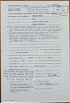 The Doors: Jim Morrison Court Document Page from Indecent Exposure Trial in Framed Display 