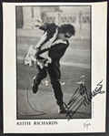 Rolling Stones: Keith Richards Signed 8 x 10 Virgin Records Promotional Photo (JSA LOA)