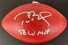 Tom Brady Signed & "SB LV MVP" Signed SB LV Official Football (Beckett/BAS)(Fanatics)