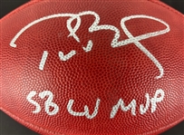 Tom Brady Signed & SB LV MVP Signed SB LV Official Football (Beckett/BAS)(Fanatics)