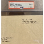 Marilyn Monroe Early Signed Contract as Norma Jean Dougherty w/ Mint 9 Auto! (PSA/DNA Encapsualted & LOA)