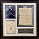 Thomas Edison Signed 1881 Patent Application – The Birth of the Light Bulb! (PSA/DNA)