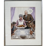 Alex Ebel Original 1974 Playboy Artwork in Framed Display 