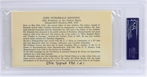 John F. Kennedy Signed Inauguration Day First Day Cover (PSA/DNA Encapsulated)