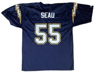 Junior Seau Signed San Diego Chargers Jersey (Third Party Guaranteed)