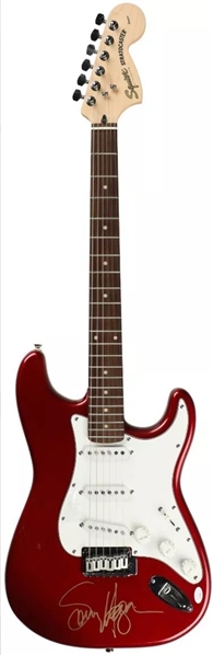 Van Halen: Sammy Hagar Signed Fender Squire Guitar w/ Rare On-The-Body Autograph! (JSA)