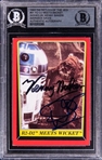 Kenny Baker & Warwick Davis Dual Signed 1983 Topps Star Wars ROTJ Trading Card (Beckett/BAS Encapsulated)