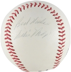 Willie Mays EXCEPTIONAL Vintage Rookie-Era Signed ONL Giles Baseball - PSA/DNA 8.5 Highest Graded Vintage Example!