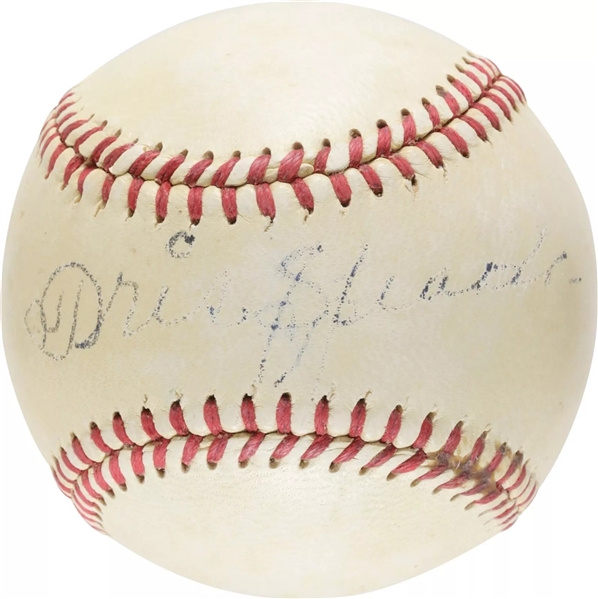 Tris Speaker ULTRA-RARE Single Signed OAL Baseball (JSA)