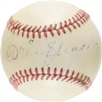 Tris Speaker ULTRA-RARE Single Signed OAL Baseball (JSA)