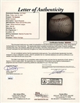 Tris Speaker ULTRA-RARE Single Signed OAL Baseball (JSA)