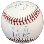 No Hitters: Sandy Koufax, Nolan Ryan & Bob Feller Signed OAL Baseball (Third Party Guaranteed)