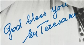 Mother Teresa PERFECTLY Signed 8 x 10 Ministry Praying Photograph - The Finest We Have Ever Handled! - PSA/DNA GEM MINT 10! 