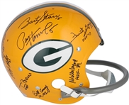 1966-67 Super Bowl I Team Signed Full Size RK2 Helmet w/ Starr, Hornung, Gregg, Davis, Wood & Others! (Beckett/BAS)