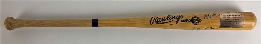 500 HR Club Multi-Signed Commemorative Baseball Bat w/ Mantle, Williams, & More! (10 Sigs)(Beckett/BAS LOA)