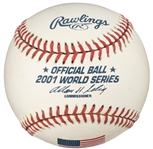 Randy Johnson & Curt Schilling Dual Signed Limited Edition (/51) 2001 Official World Series Game Ready Baseball (Third Party Guaranteed)