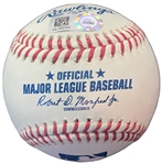 Derek Jeter Boldly Signed & HOF 2020 Inscribed OML Baseball (MLB)
