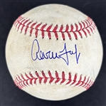 Aaron Judge Game Used & Signed OML Baseball :: 4-22-2022 CLE vs NYY :: Judge 2 HR Game! (Record-Setting HR Season)(MLB Holo)(PSA/DNA)(Fanatics)