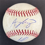 Ozzie Albies & Austin Riley Dual Signed & 2023 Game Used OML Baseball (PSA/DNA Sticker & MLB Hologram)