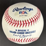 Josh Allen Signed OML Baseball (PSA/DNA)