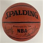 1997-1998 Chicago Bulls Team Signed Spalding NBA Basketball w/ Jordan, Pippen, & More! (14 Sigs)(PSA/DNA, Beckett/BAS, Bulls LOA)