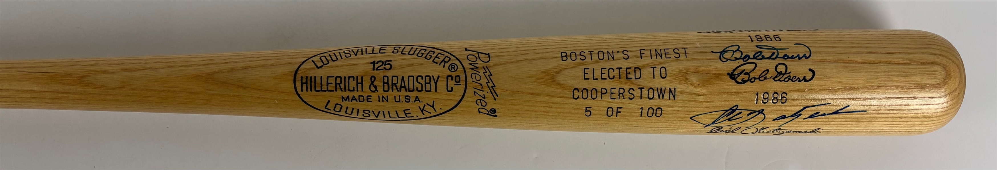 Ted Williams, Bob Doerr, & Carl Yastrezemski Signed Ltd. Ed. Louisville Slugger Bat (Beckett/BAS)