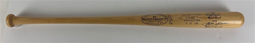 Ted Williams, Bob Doerr, & Carl Yastrezemski Signed Ltd. Ed. Louisville Slugger Bat (Beckett/BAS)