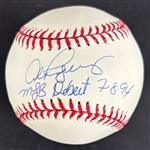 Alex Rodriguez Signed & MLB Debut Inscribed OML Baseball (Rodriguez Holo)