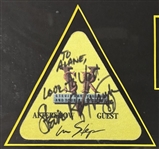Stevie Ray Vaughan & Reese Wynans Signed Concert Memorabilia in Framed Display (Beckett/BAS LOA)
