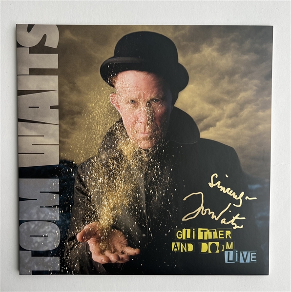 Tom Waits – Glitter and Doom Live Album Signed with JSA