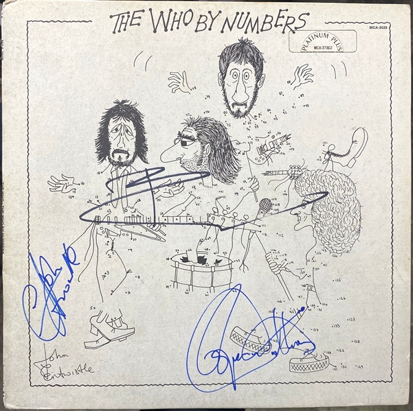 The Who: Multi-Signed "By Numbers" Album Cover (3 Sigs)(Beckett/BAS LOA)(JSA LOA)