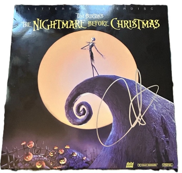 Tim Burton Rare Signed "The Nightmare Before Christmas" Laserdisc (JSA)