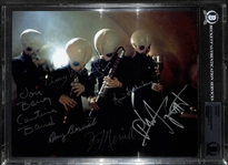 Star Wars: Cantina Band Multi-Signed 8" x 10" Photo (Beckett/BAS Encapsulated)(Grad Collection)