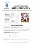 Albert Pujols Signed 11 x 14 Photo (Beckett/BAS LOA)(Grad Collection)