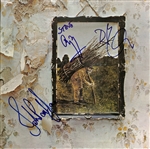Led Zeppelin Multi-Signed "Zeppelin IV" Album Cover (3 Sigs)(Beckett/BAS LOA)(Grad Collection)