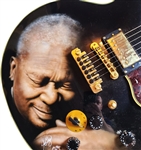 B.B. King Signed Custom Airbrushed Gibson Epiphone Lucille Guitar (PSA Authentication)
